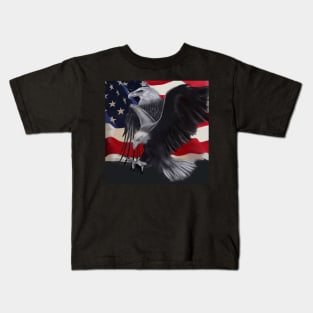 American Bald Eagles, Patriotic Bald Eagles Kids T-Shirt